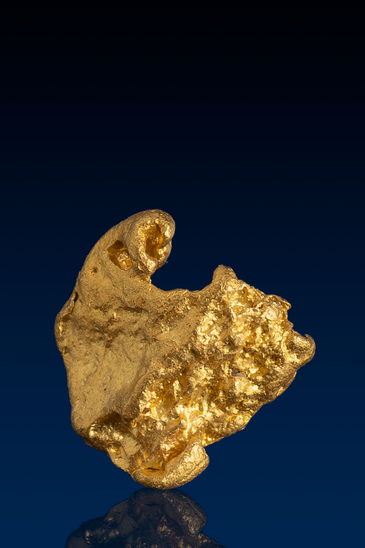 Natural Australian Gold Nugget with a Gap - 1.34 grams